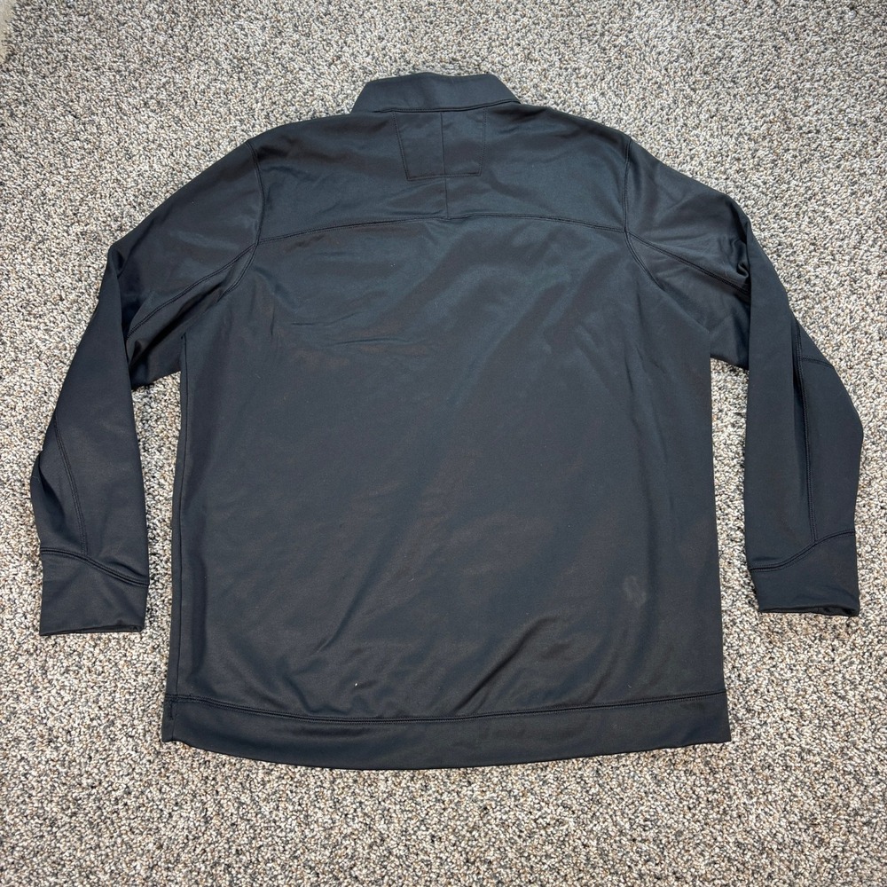Nike Golf Men's XL Black Quarter Zip Pullover Swoosh Mock Neck Performance Top - Picture 3 of 7